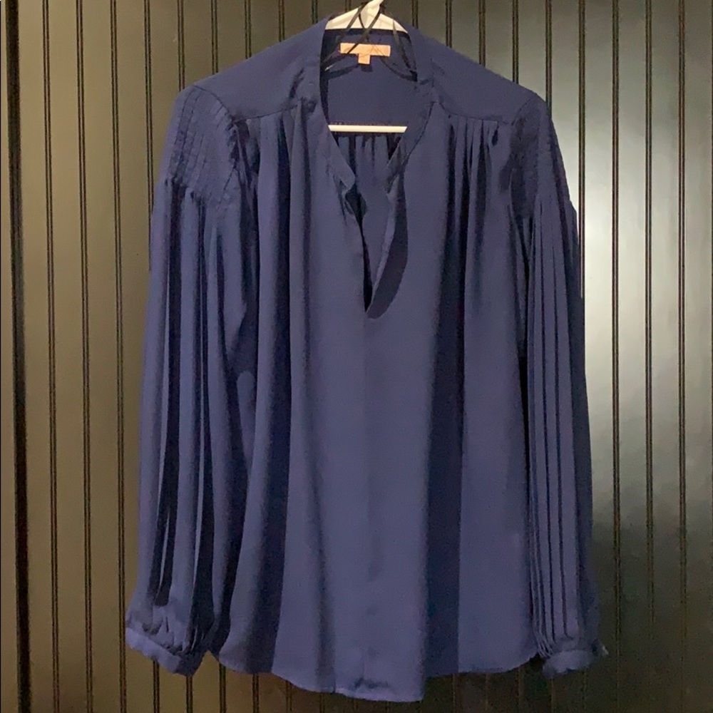 Super cute Gibson Latimer sheer blouse size L